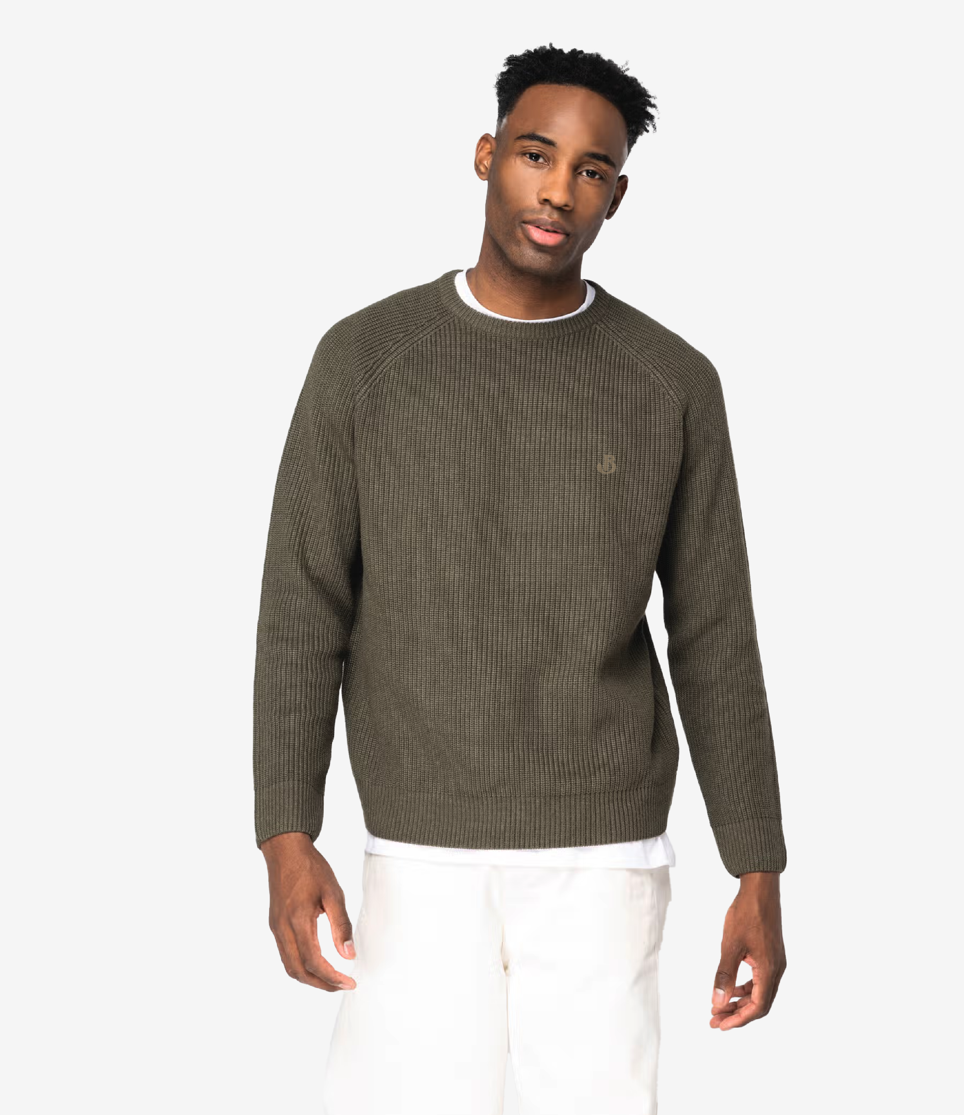 Pull écoresponsable à grosses mailles homme