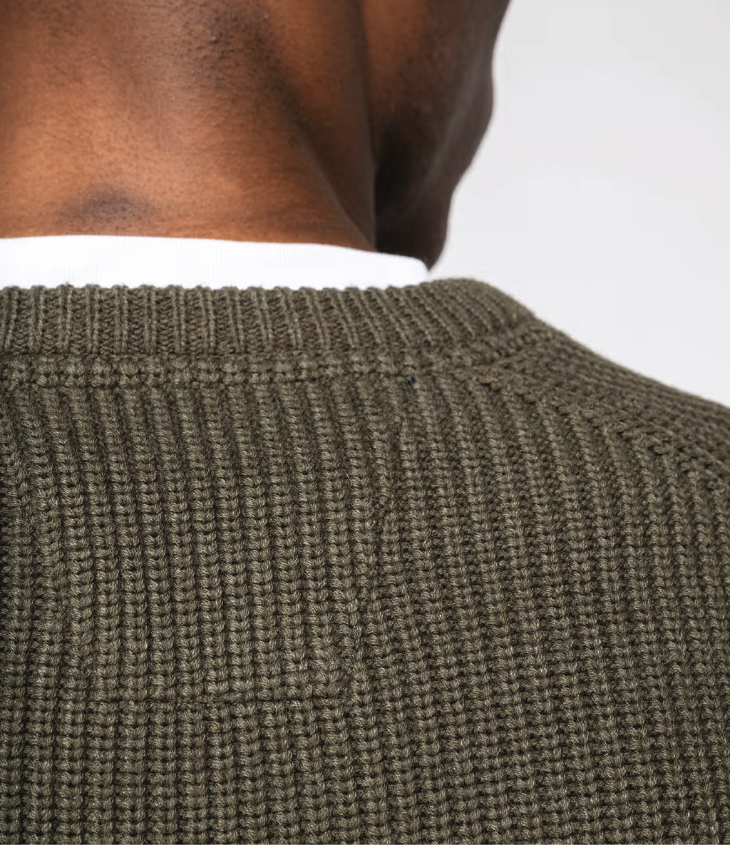 Pull écoresponsable à grosses mailles homme