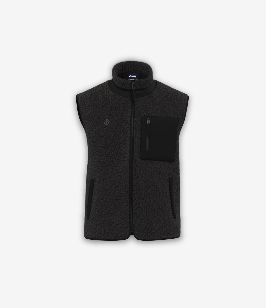 Veste en sherpa sans manche unisexe