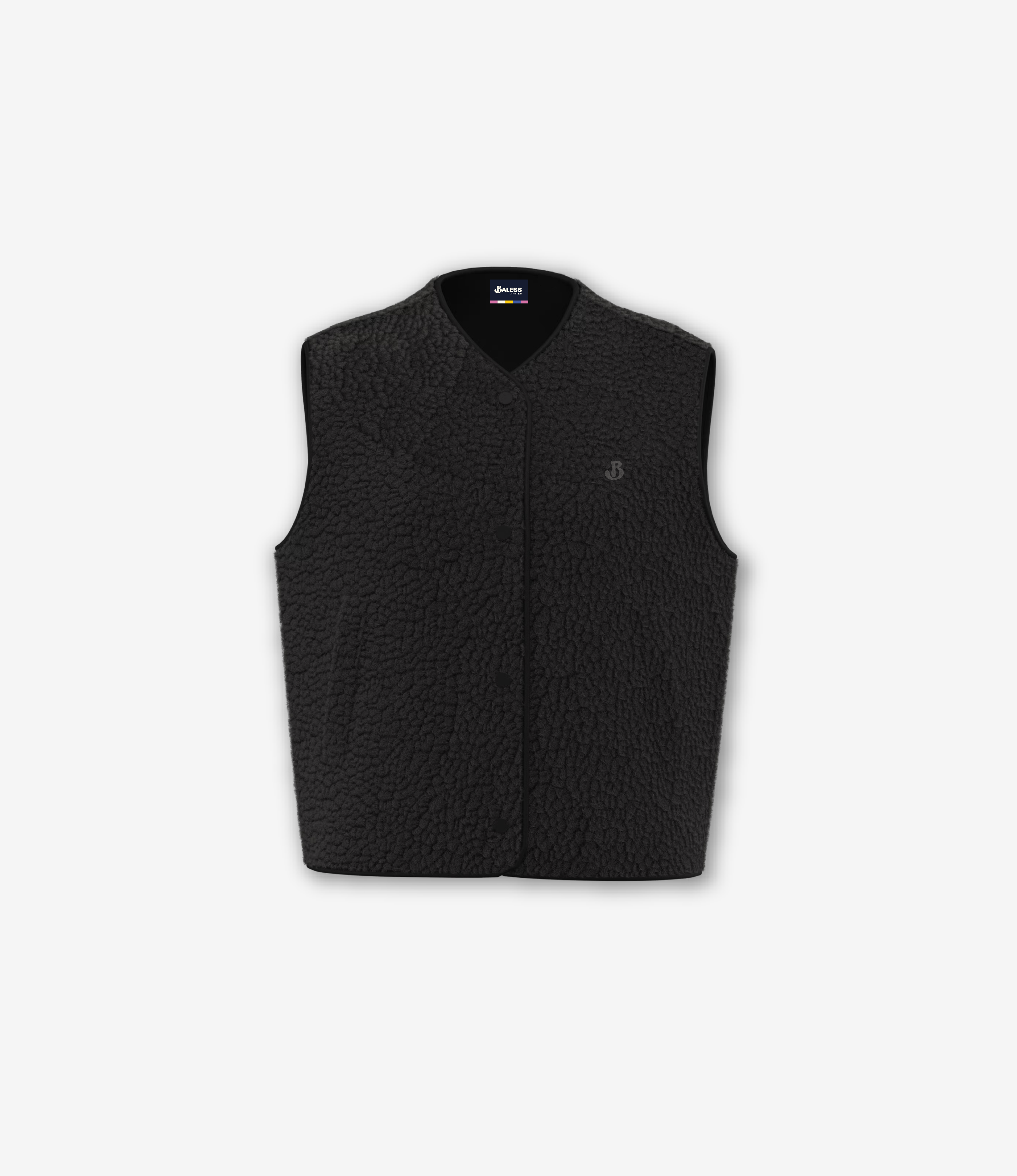 Veste sans manche personnalisée Noir