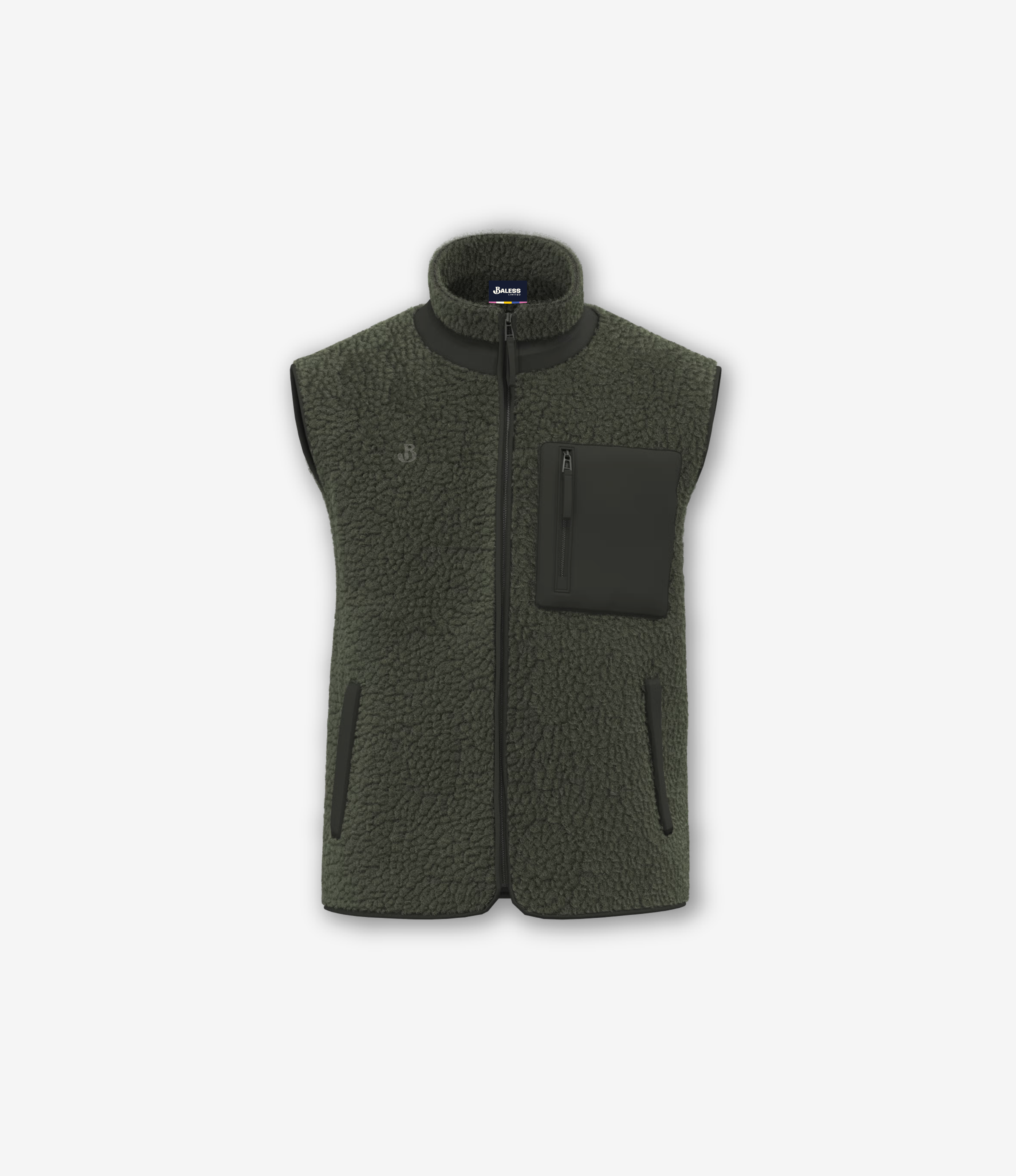 Veste en sherpa sans manche unisexe