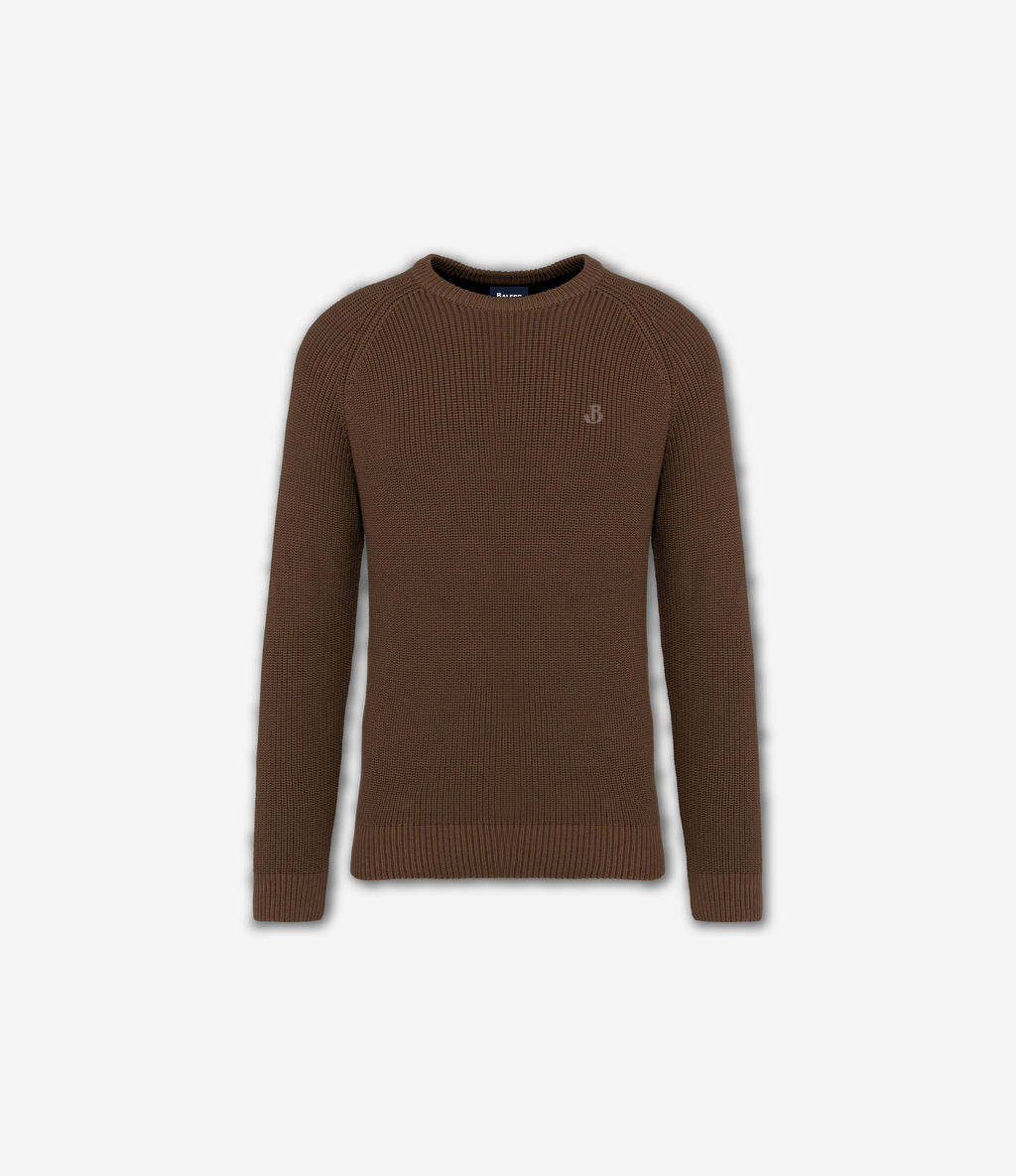 Pull écoresponsable à grosses mailles homme